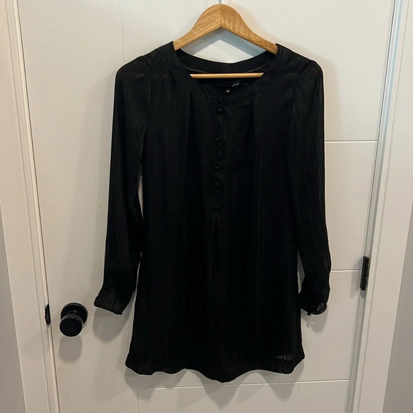 Vero Moda black tunic style sheer top size  medium - Picture 2 of 8